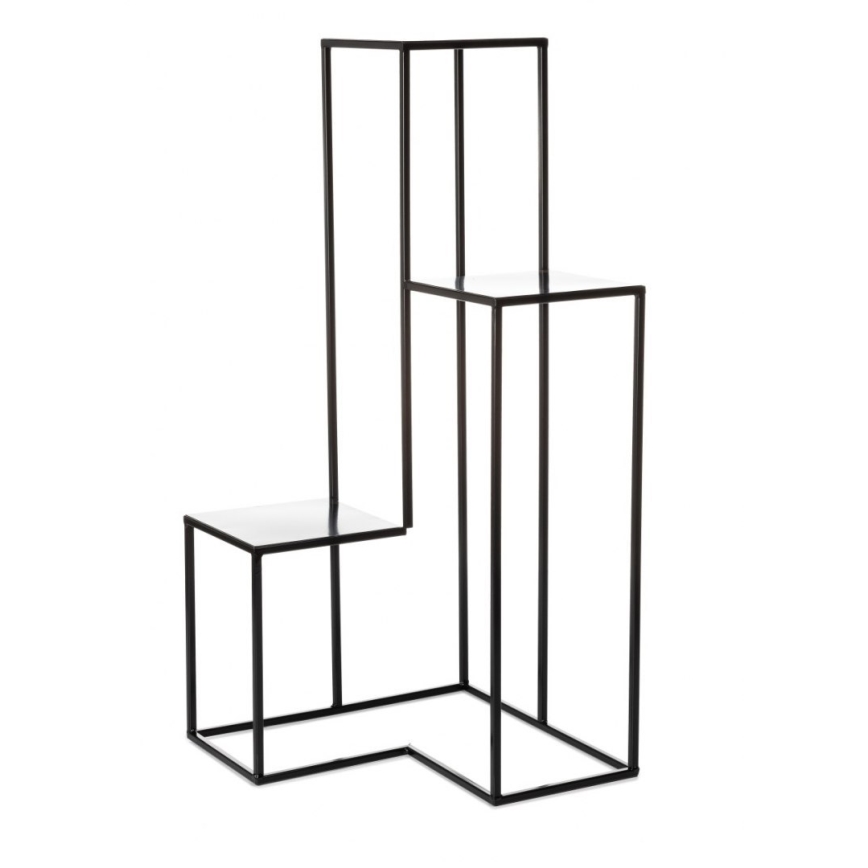 Soporte para flores KASKADA 85x40 cm negro