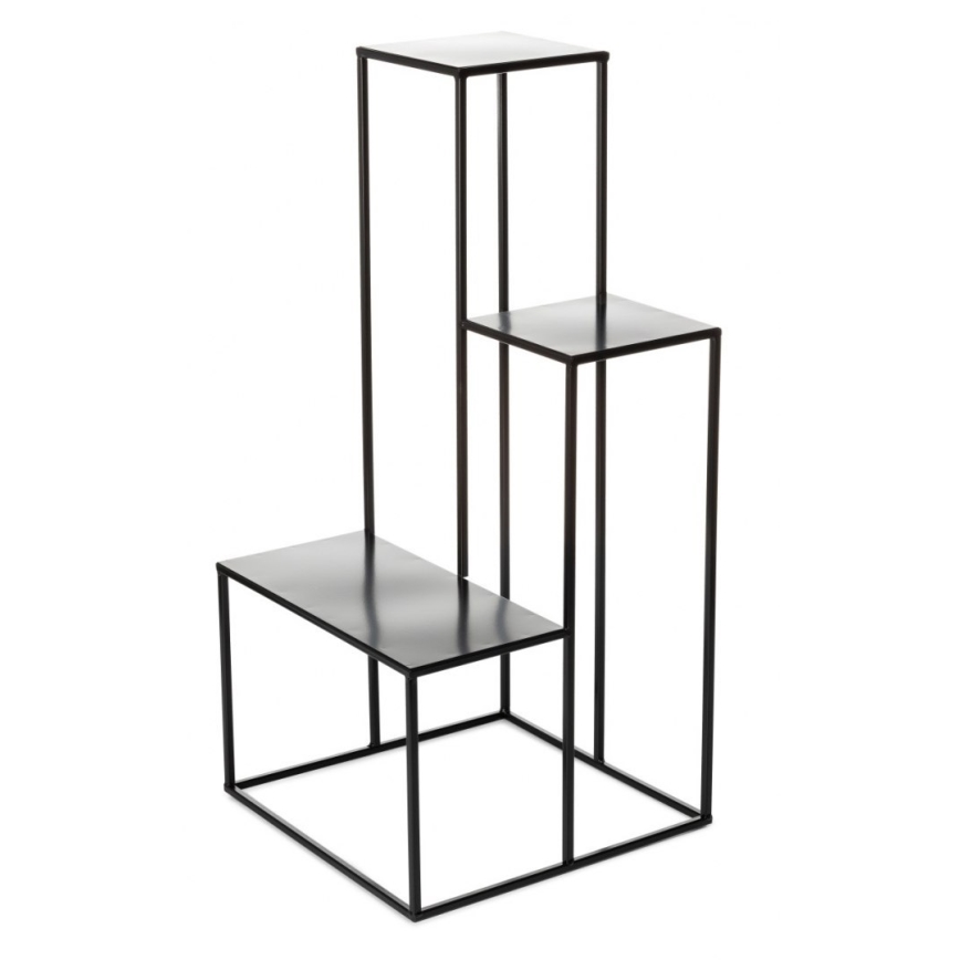 Soporte para flores KASKADA 85x40 cm negro