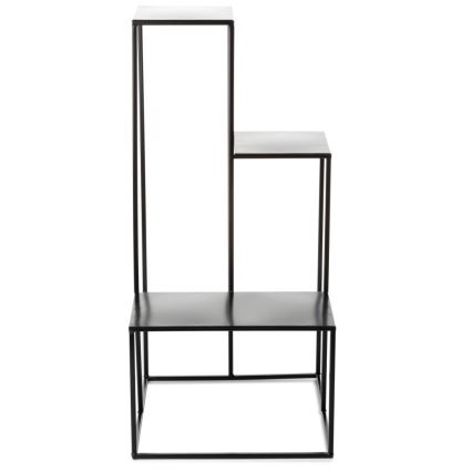 Soporte para flores KASKADA 85x40 cm negro