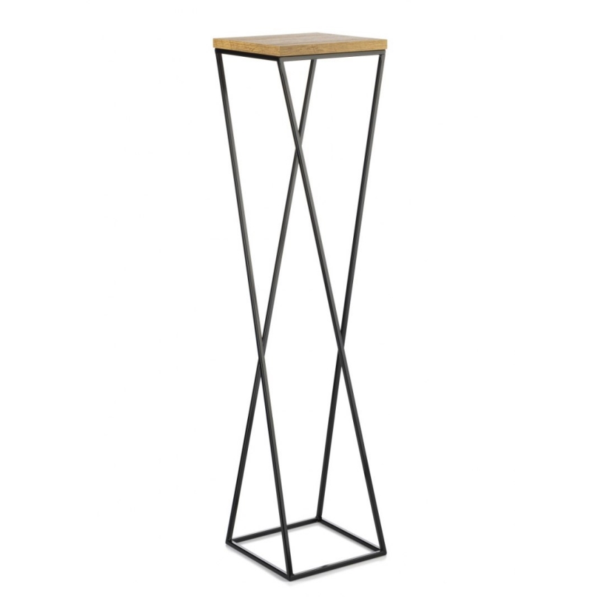 Soporte para flores LOFT 100x24 cm negro/marrón
