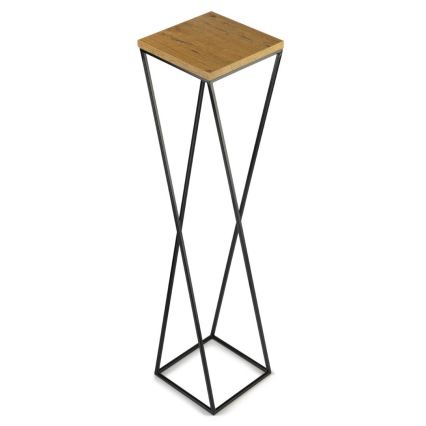 Soporte para flores LOFT 100x24 cm negro/marrón
