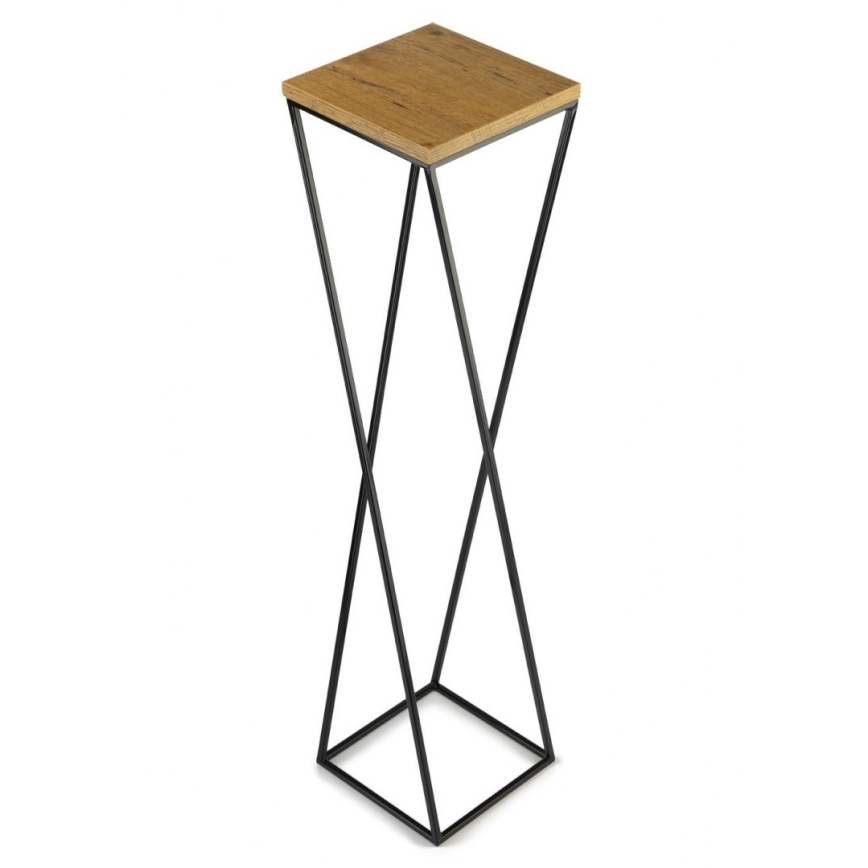 Soporte para flores LOFT 100x24 cm negro/marrón
