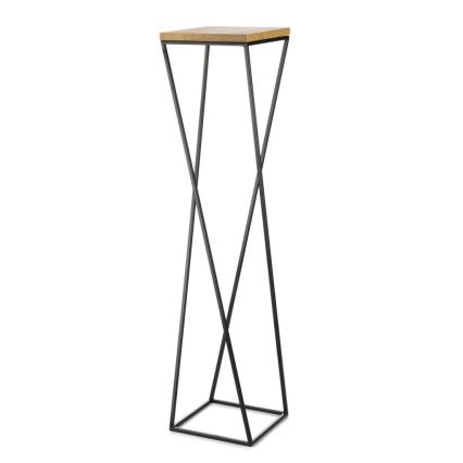 Soporte para flores LOFT 100x24 cm negro/marrón
