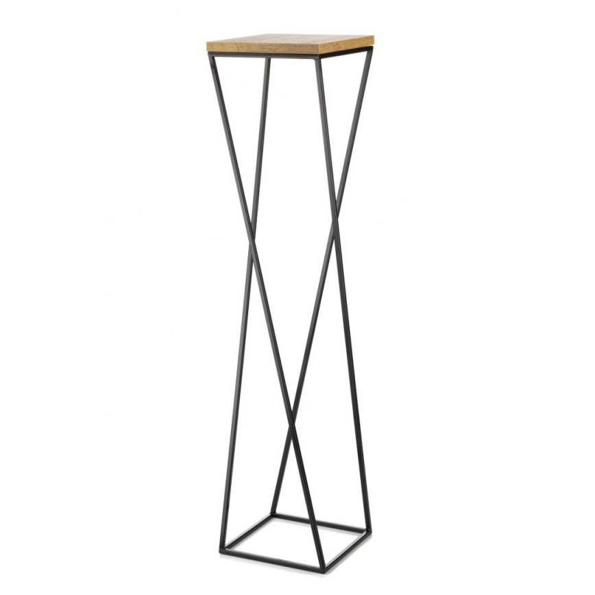 Soporte para flores LOFT 100x24 cm negro/marrón