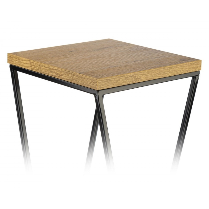 Soporte para flores LOFT 100x24 cm negro/marrón