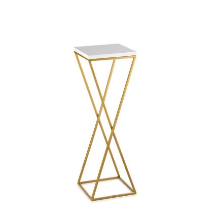 Soporte para flores LOFT 70x24 cm dorado/blanco