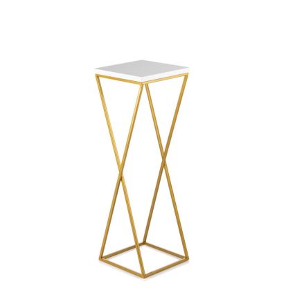 Soporte para flores LOFT 70x24 cm dorado/blanco