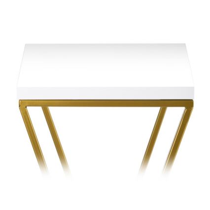 Soporte para flores LOFT 70x24 cm dorado/blanco