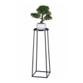 Soporte para flores LOFT 70x24 cm negro