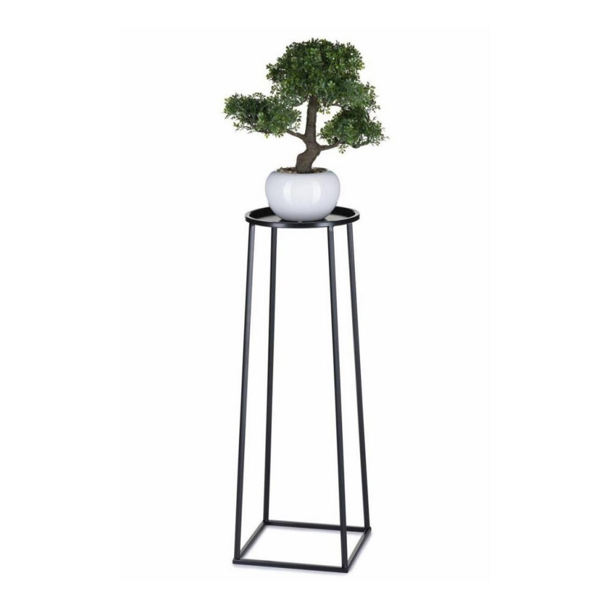 Soporte para flores LOFT 70x24 cm negro