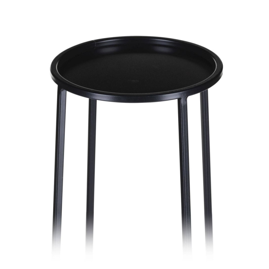 Soporte para flores LOFT 70x24 cm negro
