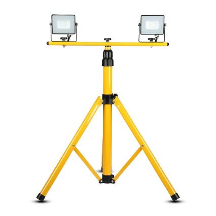 Soporte para focos 180 cm amarillo