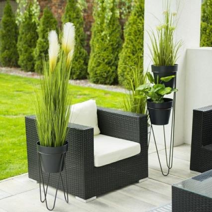 Soporte para maceta LOFT 50x30 cm negro