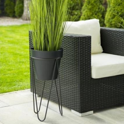 Soporte para maceta LOFT 50x30 cm negro