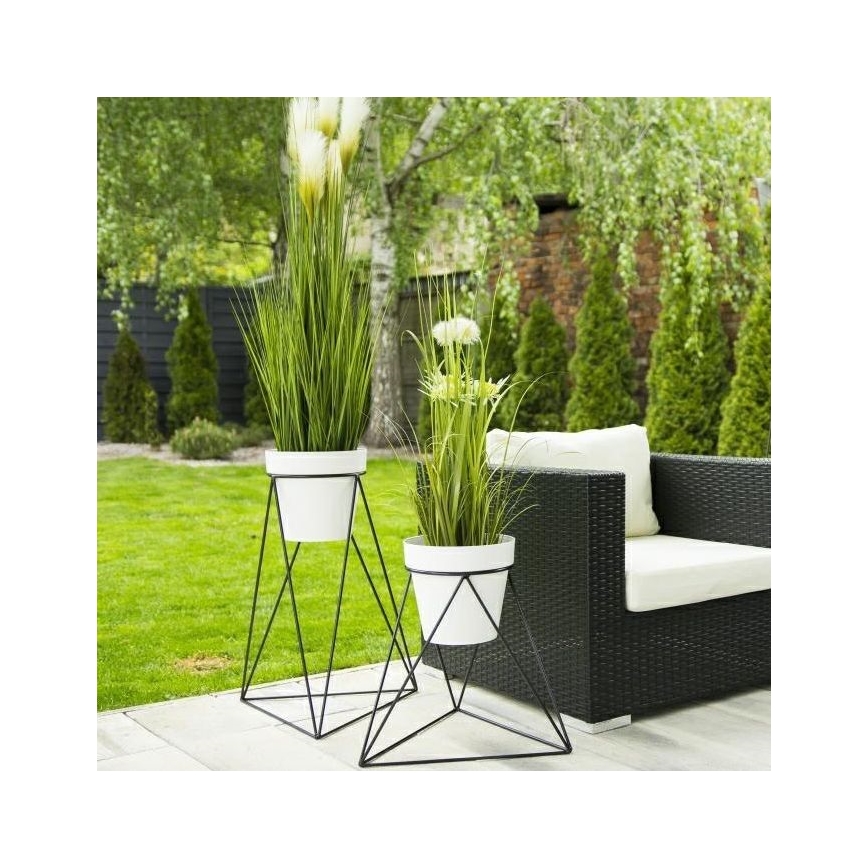 Soporte para maceta TRIANGL 60x45 cm negro