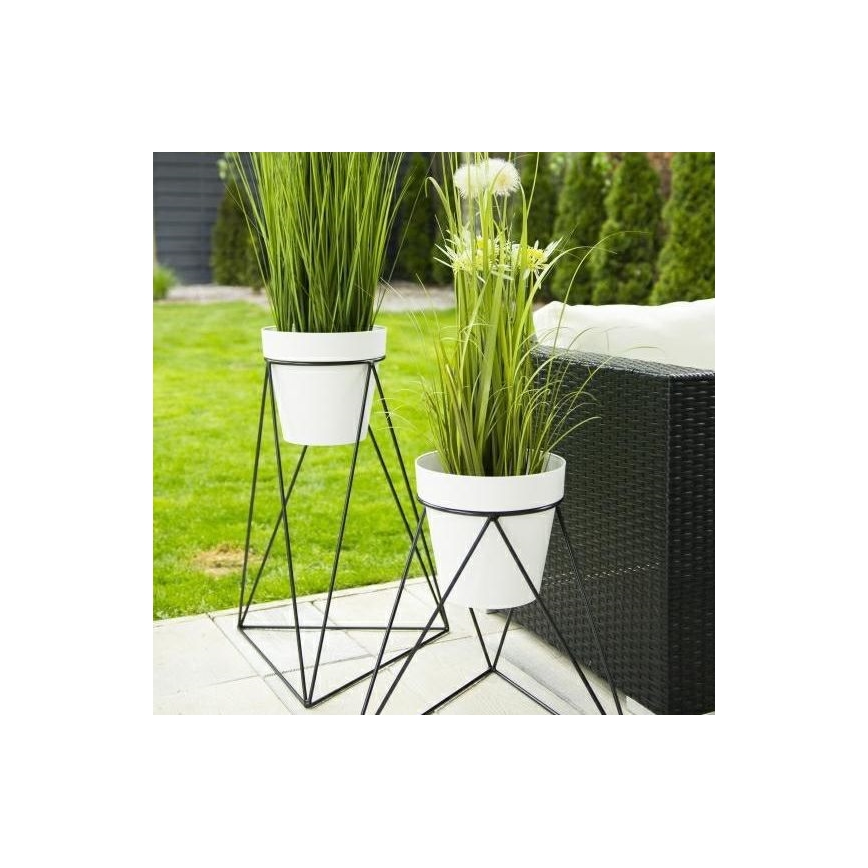 Soporte para maceta TRIANGL 60x45 cm negro