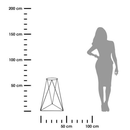 Soporte para maceta TRIANGL 60x45 cm negro