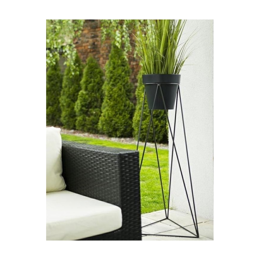 Soporte para maceta TRIANGL 90x50 cm negro