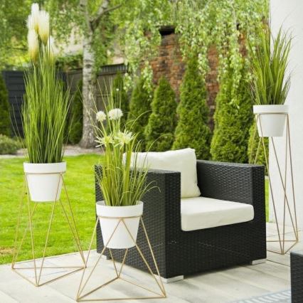 Soporte para macetas TRIANGL 40x45 cm dorado