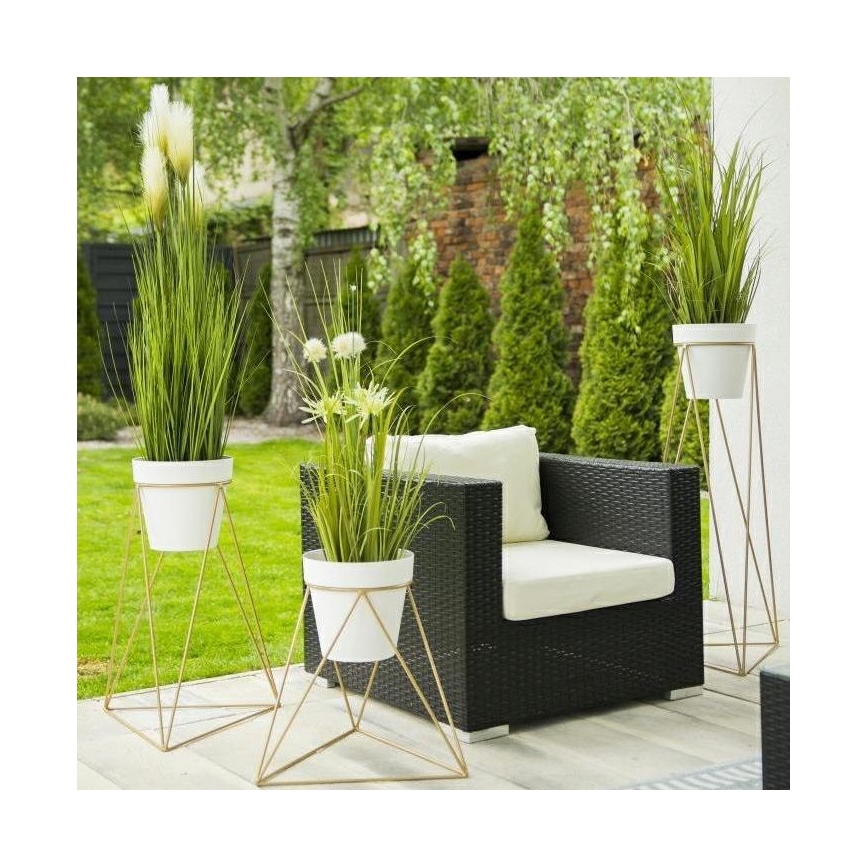Soporte para macetas TRIANGL 40x45 cm dorado