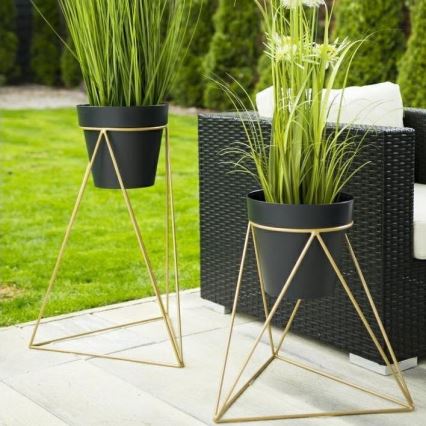 Soporte para macetas TRIANGL 40x45 cm dorado