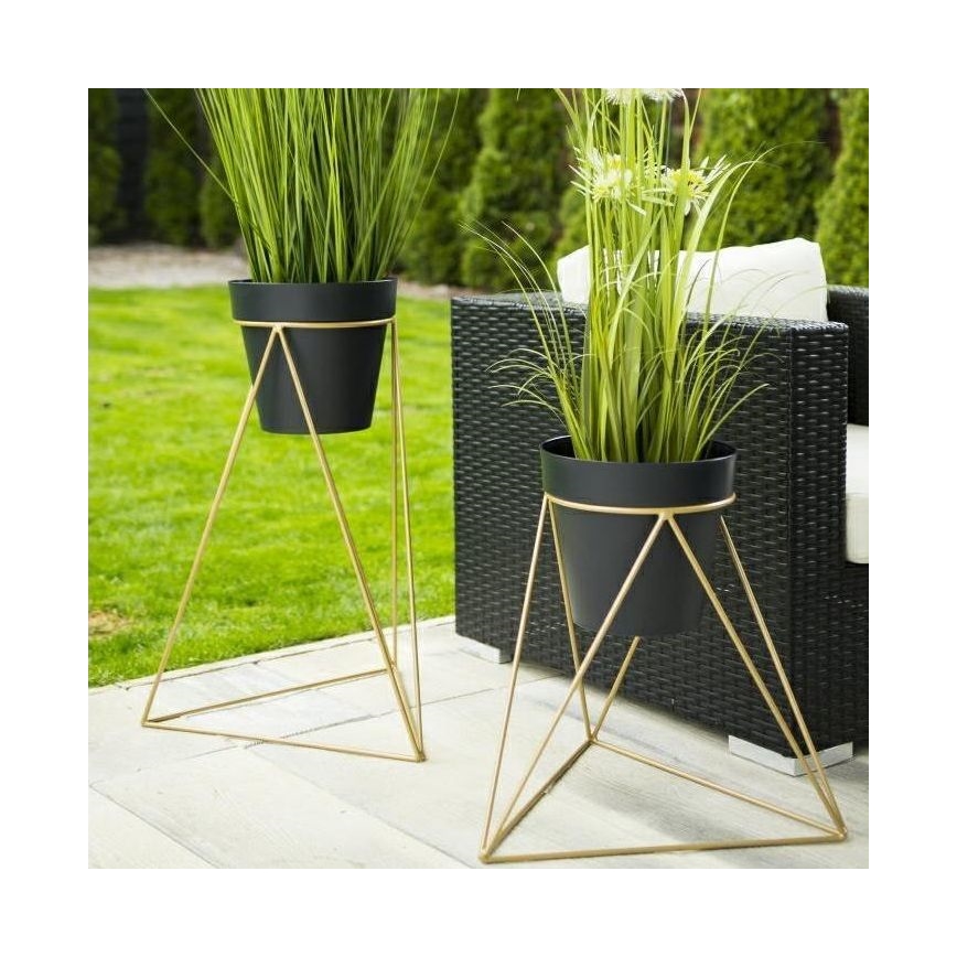 Soporte para macetas TRIANGL 40x45 cm dorado
