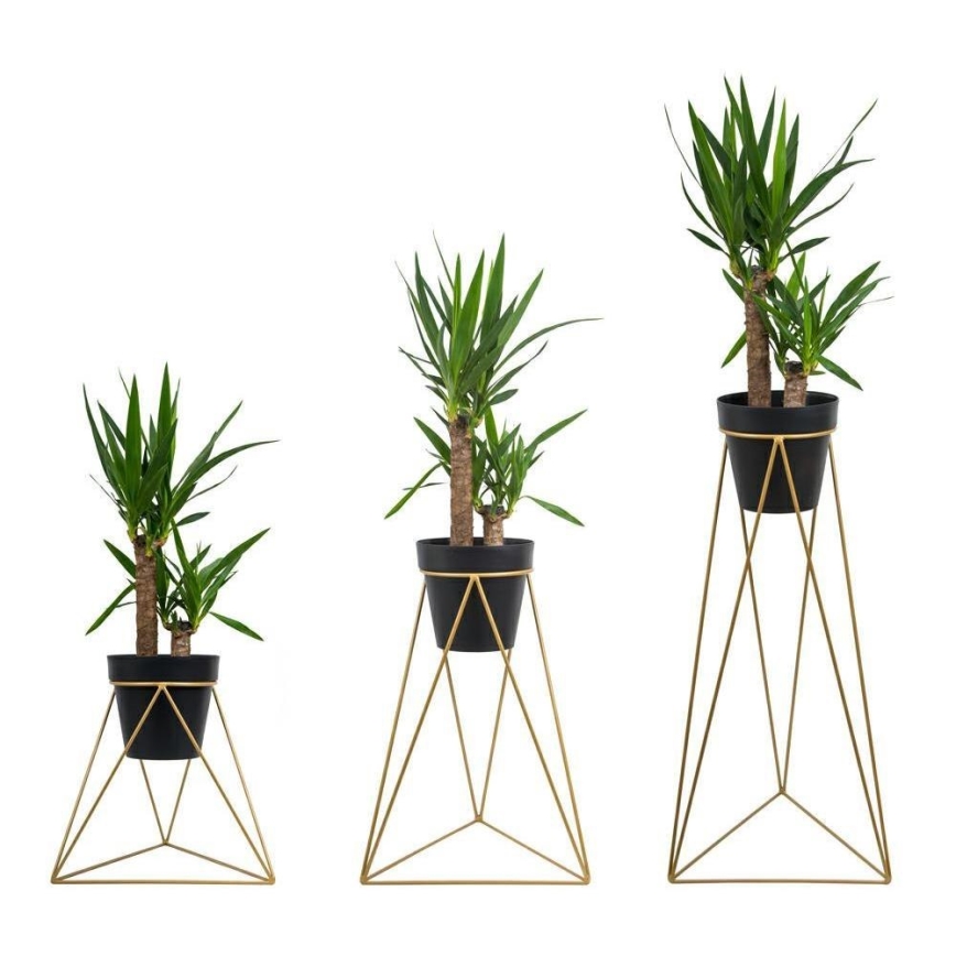 Soporte para macetas TRIANGL 40x45 cm dorado