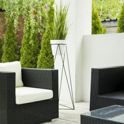 Soporte para macetas TRIANGL 90x50 cm negro