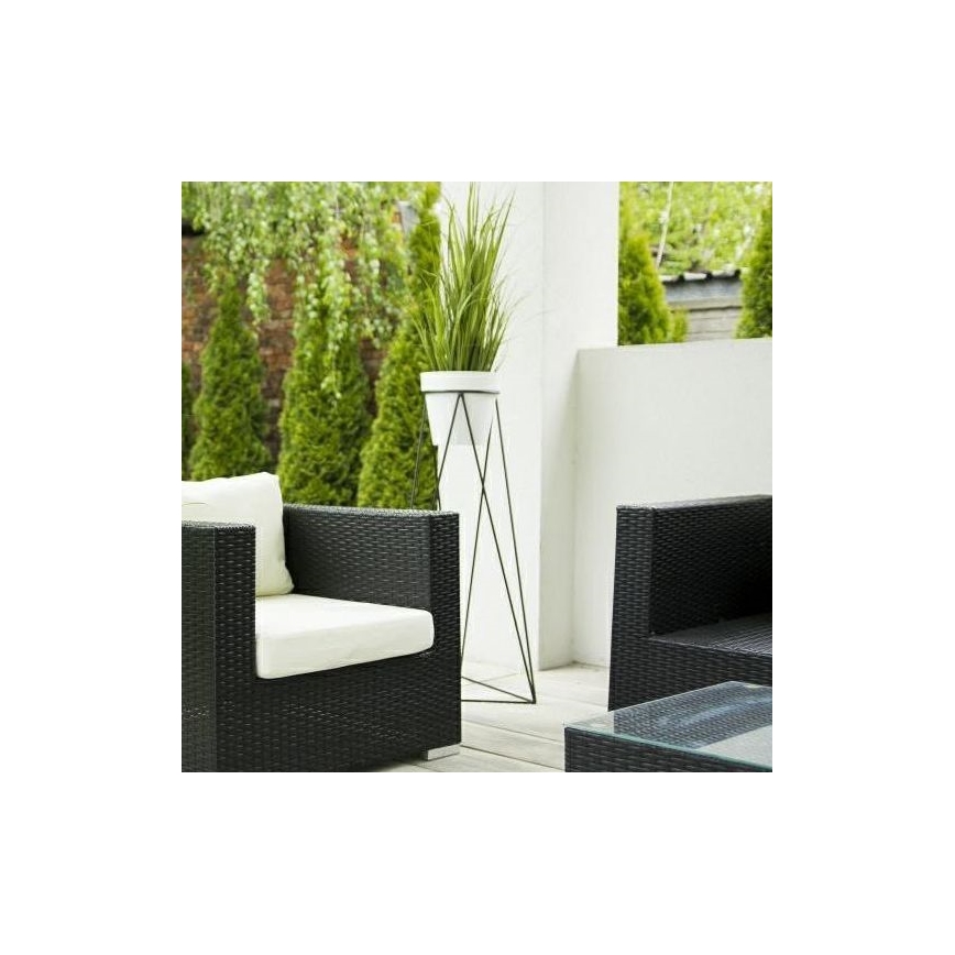 Soporte para macetas TRIANGL 90x50 cm negro