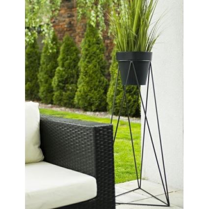 Soporte para macetas TRIANGL 90x50 cm negro