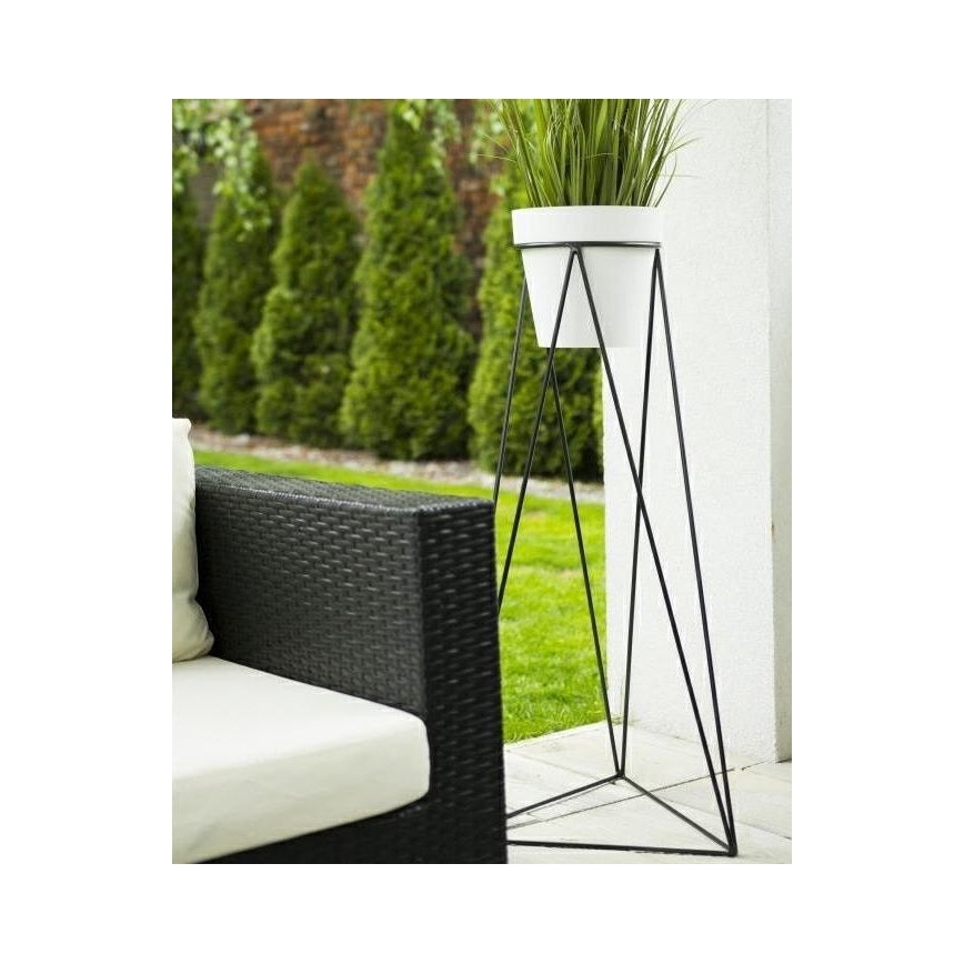 Soporte para macetas TRIANGL 90x50 cm negro