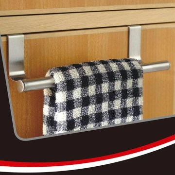 Soporte para paños de cocina 8x23,5 cm acero inoxidable