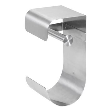 Soporte para papel 12,5x26 cm acero inoxidable/plateado