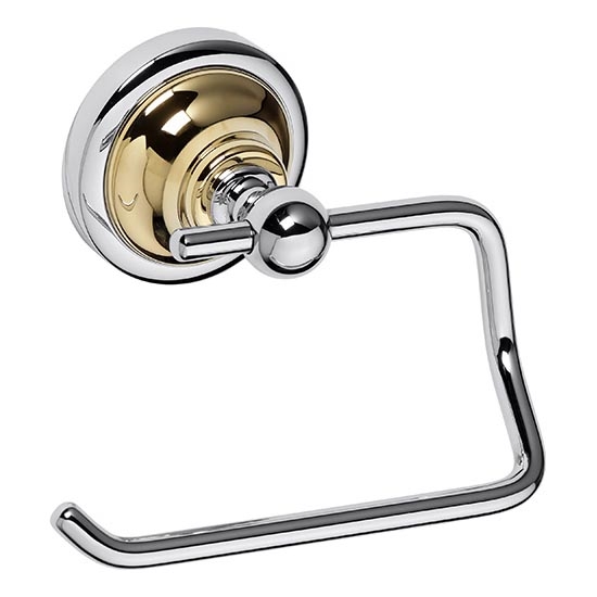 Soporte para papel 13,5x10 cm plateado/dorado