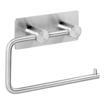 Soporte para papel 14,5 x 10 cm, acero inoxidable/plateado