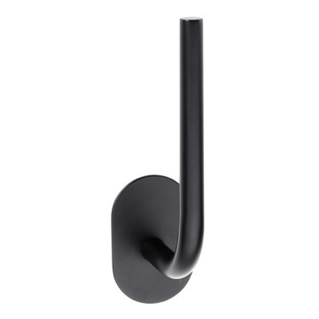 Soporte para papel 4,5 x 18 cm, acero inoxidable/negro