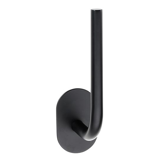 Soporte para papel 4,5 x 18 cm, acero inoxidable/negro