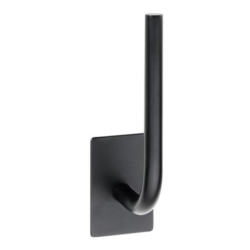 Soporte para papel 4,5x18 cm acero inoxidable/negro