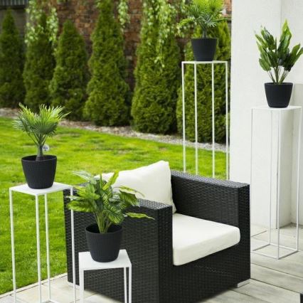 Soporte para plantas 100x24 cm blanco
