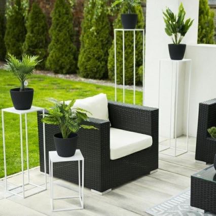 Soporte para plantas 100x24 cm blanco