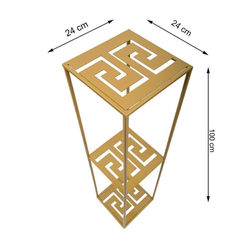 Soporte para plantas 100x24 cm dorado