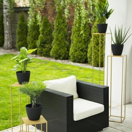Soporte para plantas 100x24 cm dorado