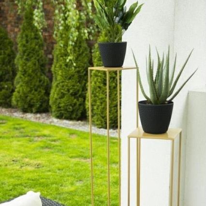 Soporte para plantas 100x24 cm dorado