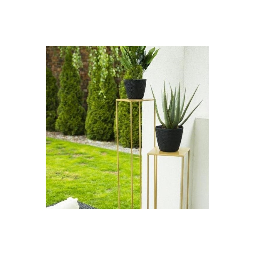 Soporte para plantas 100x24 cm dorado