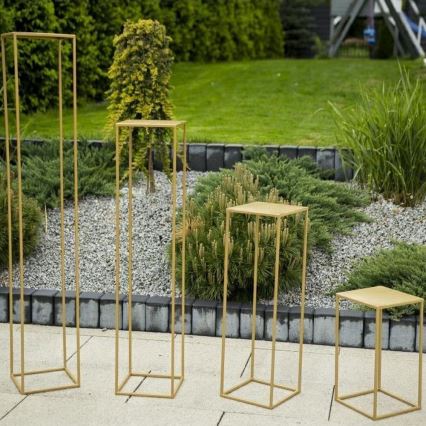 Soporte para plantas 100x24 cm dorado