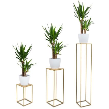 Soporte para plantas 100x24 cm dorado