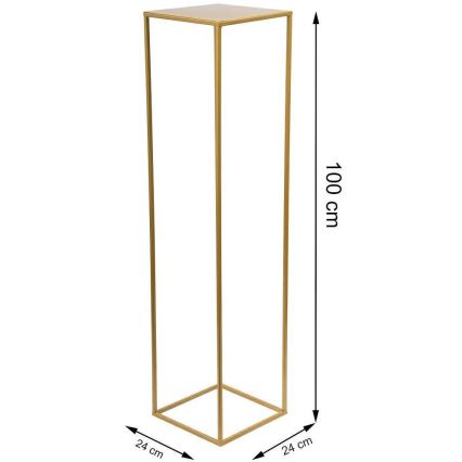 Soporte para plantas 100x24 cm dorado