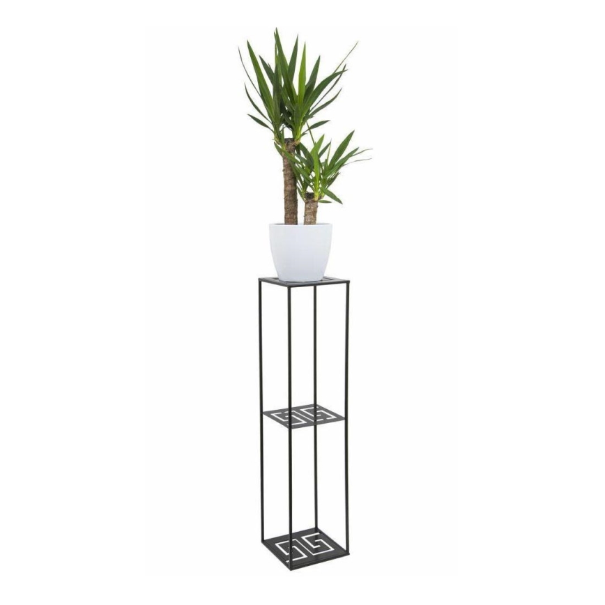 Soporte para plantas 100x24 cm negro