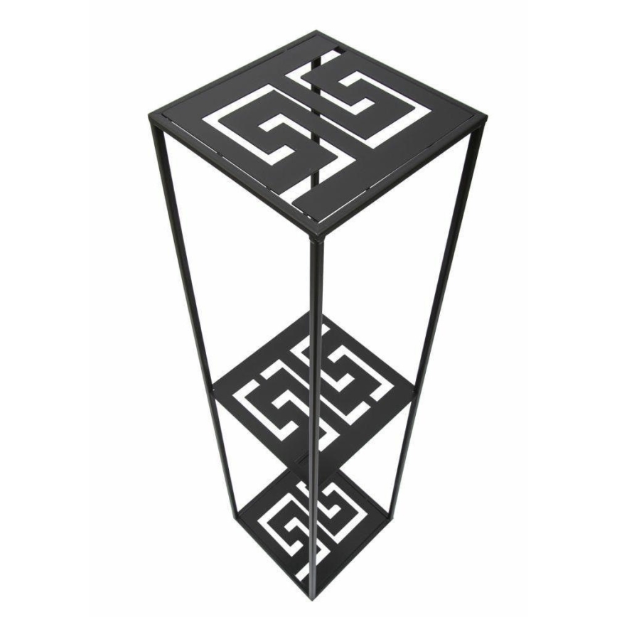 Soporte para plantas 100x24 cm negro