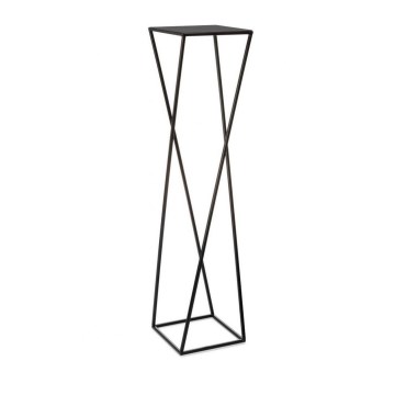 Soporte para plantas 100x24 cm negro
